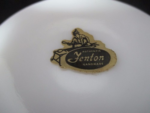 Vintage Fenton White Milk Glass Silver Crest Ruffled Small Bowl Dish 6" Diameter - Picture 7 of 11