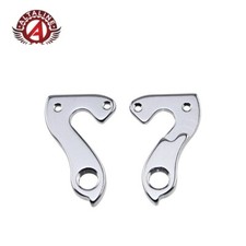 BICYCLE ALLOY REAR DERAILLEUR MESH FRAME HANGER GEAR TAIL HOOK A-HG056 SILVER.