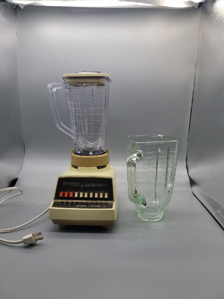Osterizer pulse matic 10 ヴィンテージブレンダー　動作品 Vintage Osterizer Cycle Blend Pulse Matic 10 Glass and Plastic
