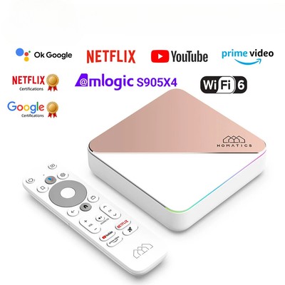 TV Box Android 4G32G Support Audio Wifi6 BT5.0 US Plug EU Plug UK Plug DC 12v