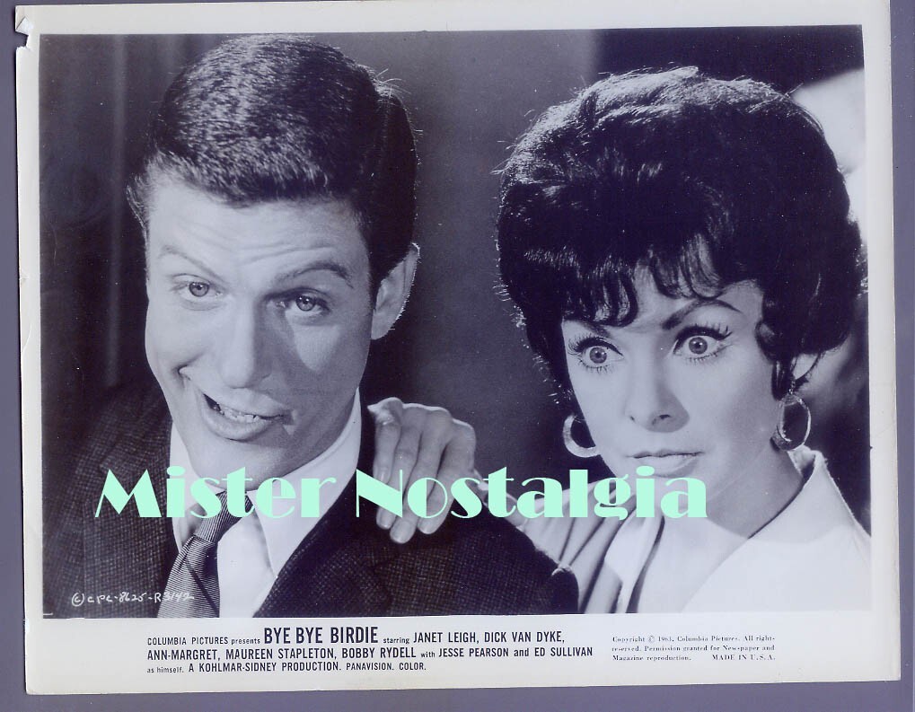 Vintage Photo 1963 Dick Van Dyke Janet Leigh in Bye Bye Birdie