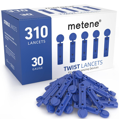 Twist Top Lancets for Lancing Devices, 310 Count, 30 Gauge Lancets for Blood ...