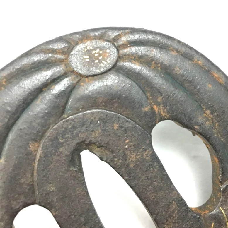 Высококачественный Японский Меч Цуба Железный Страж EDO Период Из ЯПОНИИ Редкий JP - Изображение 3 из 4