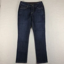 Jag Jeans Womens 6P 6 Petite Blue Mid Rise Slim Leg Dark Wash Denim