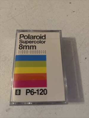 Polaroid Supercolor 8mm P6-120 Video Cassettes NEW Sealed