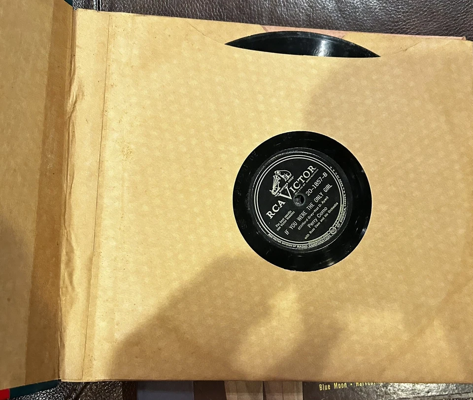 RCA Victor Perry Como Sings Merry Christmas Music 45 RPM 1949 Boxed Set RARE - Image 2 of 2