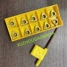 10 16ER AG60 CNC Lathe Indexable Threading Carbide Insert Blade  1 T15 wrench