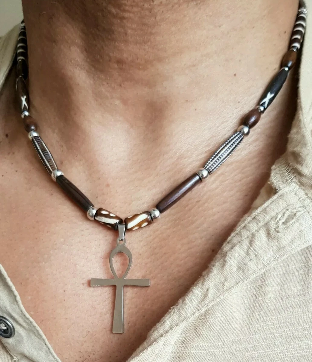 Tribal cross hotsell necklace