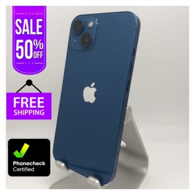 Apple iPhone 13 128GB 256GB 512GB Unlocked GSM Verizon Blue/Black 5G LTE 
