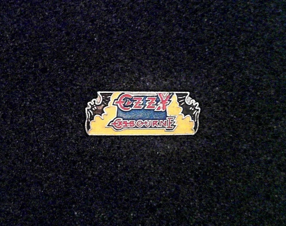 Vintage Ozzy Osbourne Pin Button! Randy Rhoads Zakk Wylde Black Sabbath