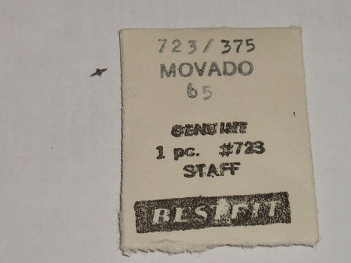 Axe De Balancier (balance Staff) Universal Genève 246 Hauteur 284 Pour Ronda 2591 - NOS