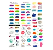 6 Sheets Stickers Logo Theme Washi Paper Scrapbooking Art Card Making Crafts