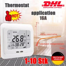 Digital Raumthermostat Thermostat Fussbodenheizung Unterputz LCD Wandheizung...