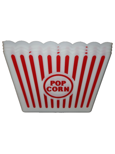 Popcorn Buckets for Movie Nights (4) Large Plastic - 第 1/4 張圖片