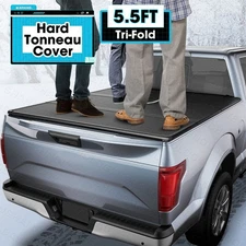 5.5FT Hard Tonneau Cover 3-Fold For 2015-2025 Ford F150 F-150 Truck Bed Cover