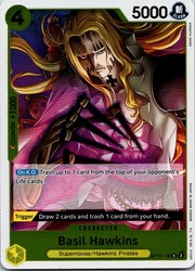 Basil Hawkins OP10-109 Rare Foil Royal Blood One Piece TCG