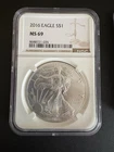 2016 30th Anniversary NGC MS69 Silver American Eagle 03GAJ