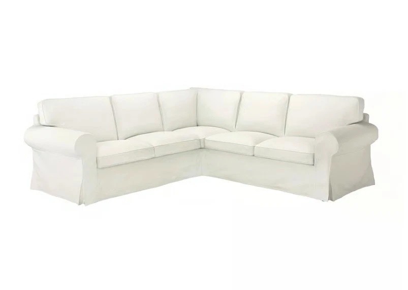 Ikea UPPLAND 4-seat Corner Sectional Sofa Cover, Blekinge white, 804.876.29