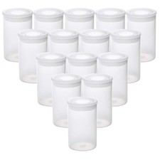 AKIRO Film Canisters with Caps 35 mm Empty Camera Reel Storage Transparent