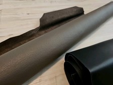 3-4oz BLACK GRAY FULL GRAIN LEATHER HIDE SOFT MATTE SIDE SHEET,PANEL 19 sqf