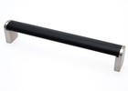 Möbelgriffe BA 160 - 320mm Küchengriffe Zweifarbig Edelstahloptik & Chrom modern
