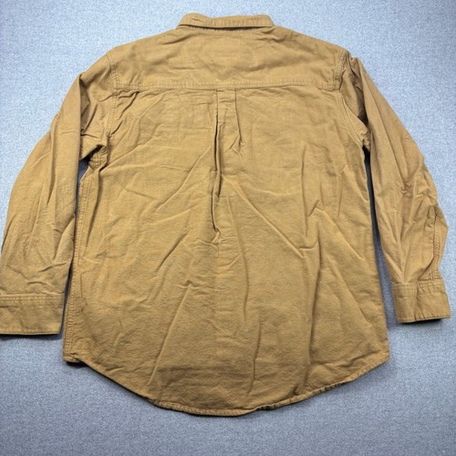 Vintage 90s Mossy Oak Companions Chamois Shirt Mens L Khaki Safari Hunting - Picture 9 of 10