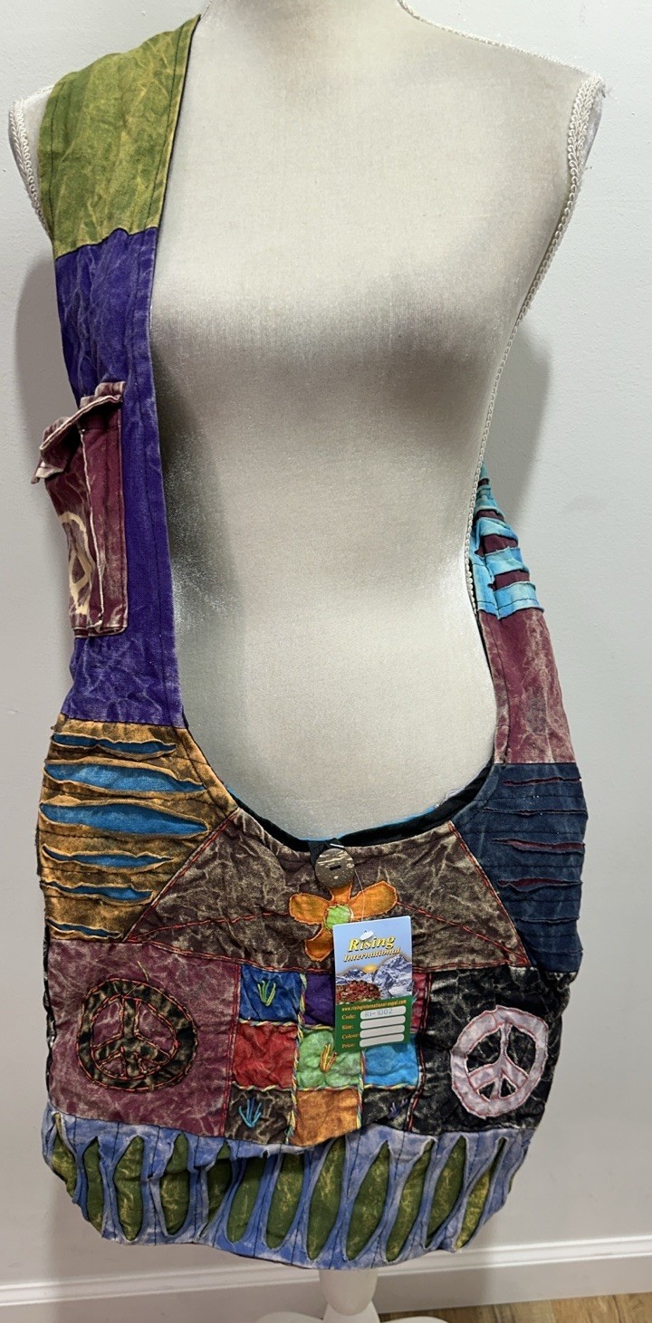 Rising International NWT Patchwork Slouch Bag Boh… - image 18