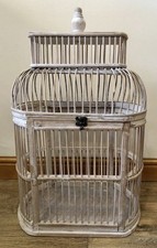 Antique / vintage Wooden Decorative  Bird Cage Wood House Birdcage Brown
