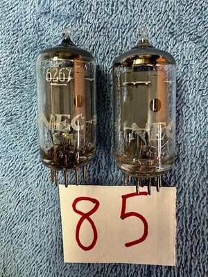 2 NEC 6267 EF86 Pilot Luxman Quad RCA amplifier receiver preamplifier tubes # 85
