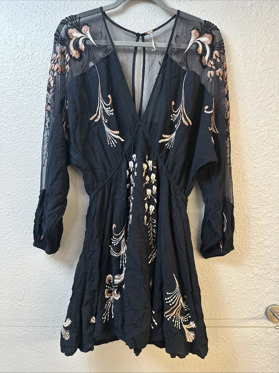 Embroidered Black Dresses for Women for sale