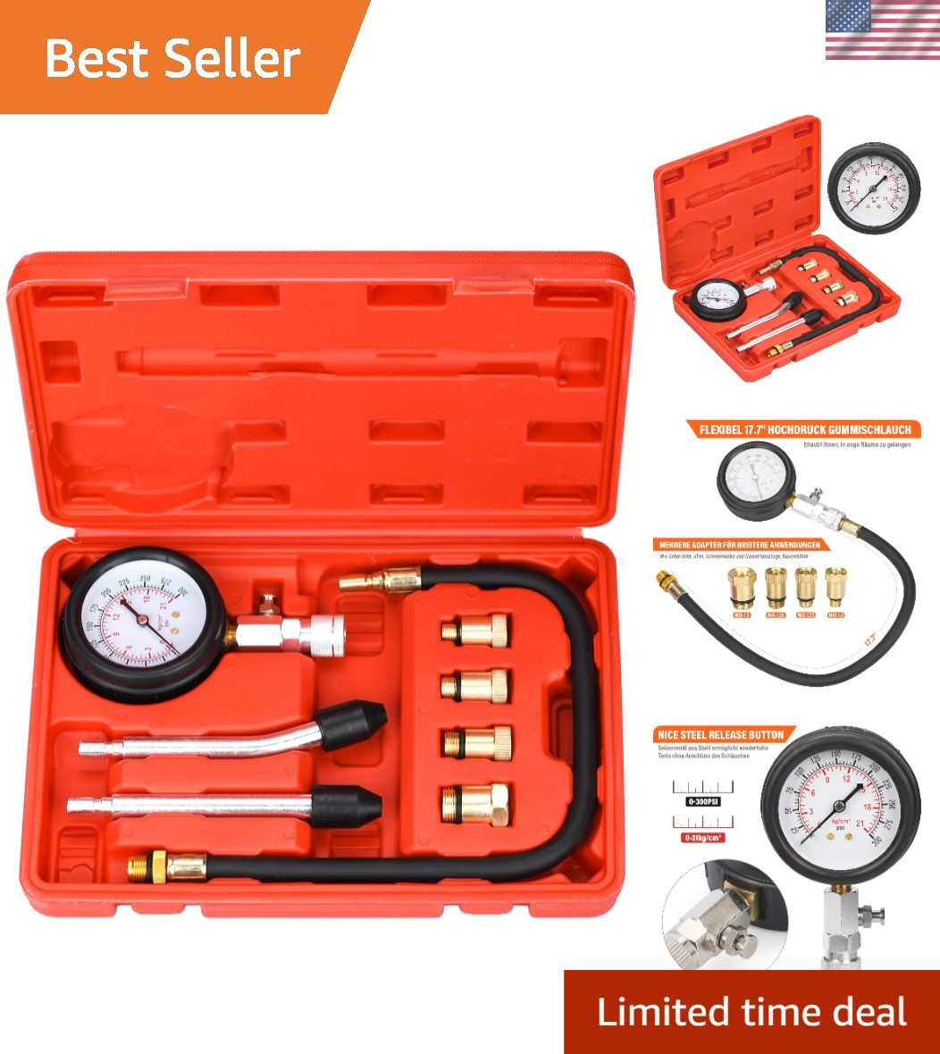 Kit testeur de cylindre à connexion rapide pression 20 bar pour diagnostic