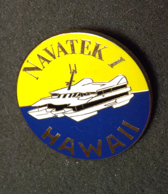 Navatek 1 Hawaii Lapel Pin Ship SWATH Vessel Royal Hawaiian Cruises