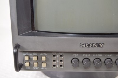 SONY Trinitron PVM-9041Q ビデオモニター ジャンク SONY PVM-9041Q 9-inch Trinitron Color Video CRT Monitor W/Power