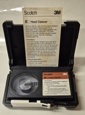 Scotch Beta B-HC Head Cleaning Videocassette Tape and Case 1980s