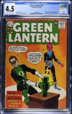 Green Lantern #9 CGC 4.5 1st Jordan Brothers 1st Sinestro Cover DC Comics 1961 