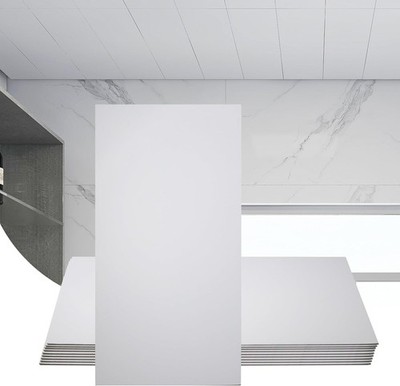 10-Pack Drop Ceiling Tile 2Ft X 4Ft, Smooth White PVC Ceiling Panel 24 X 48In, 5