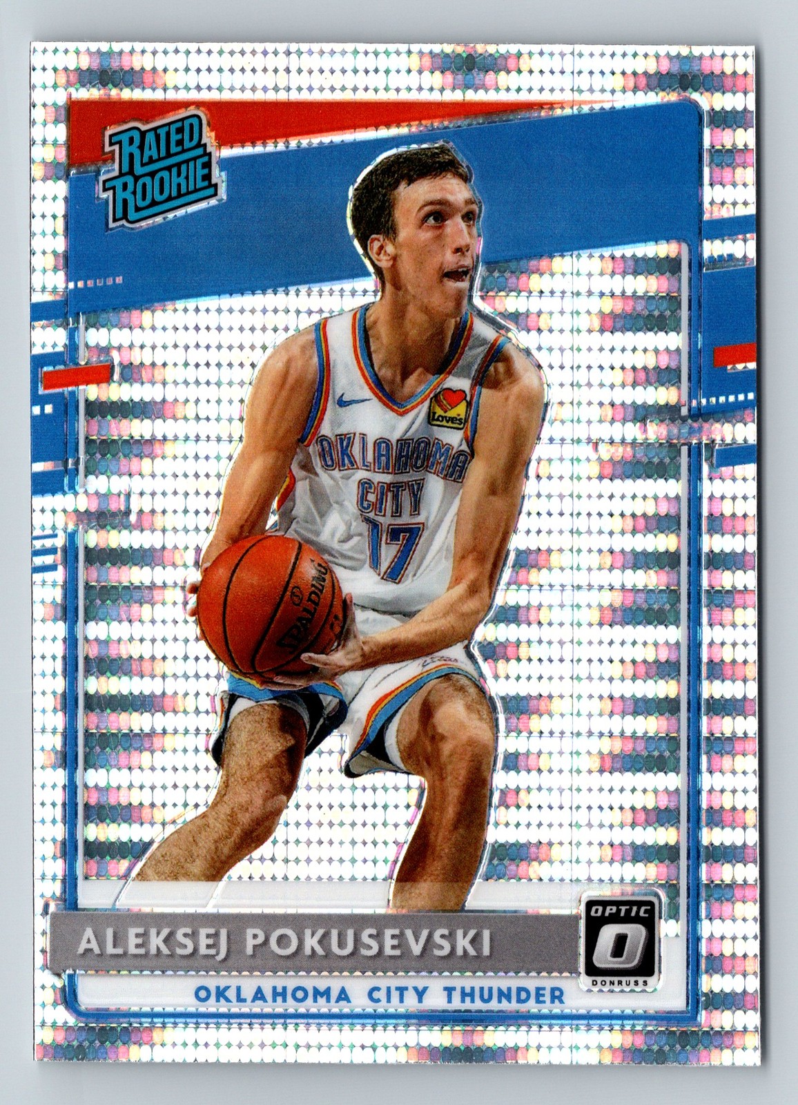 2020-21 Donruss Optic #167 Aleksej Pokusevski Silver Pulsar