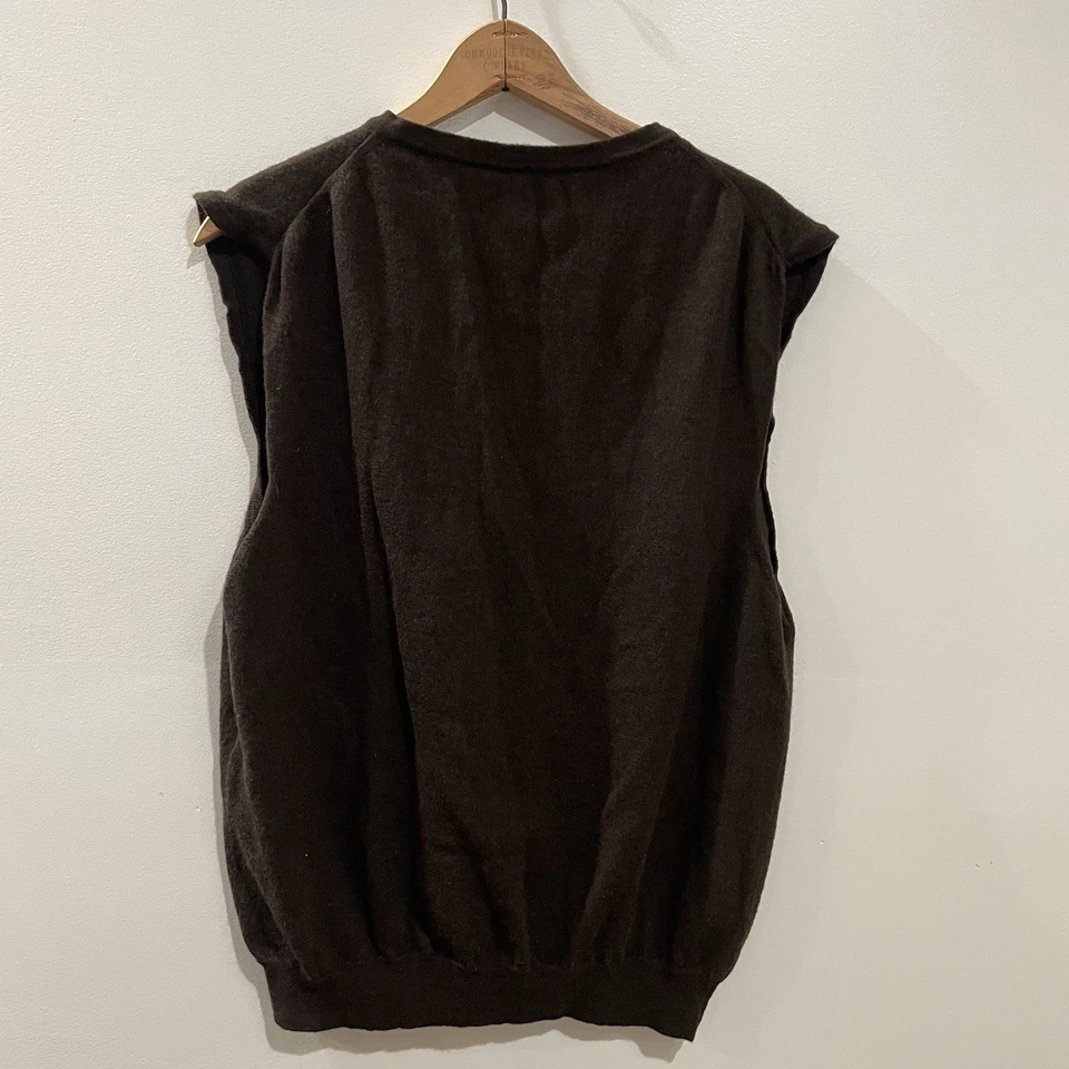 Alfani 100% Pure New Wool Vest Size Men’s X-Large Brown - Image 2 of 4