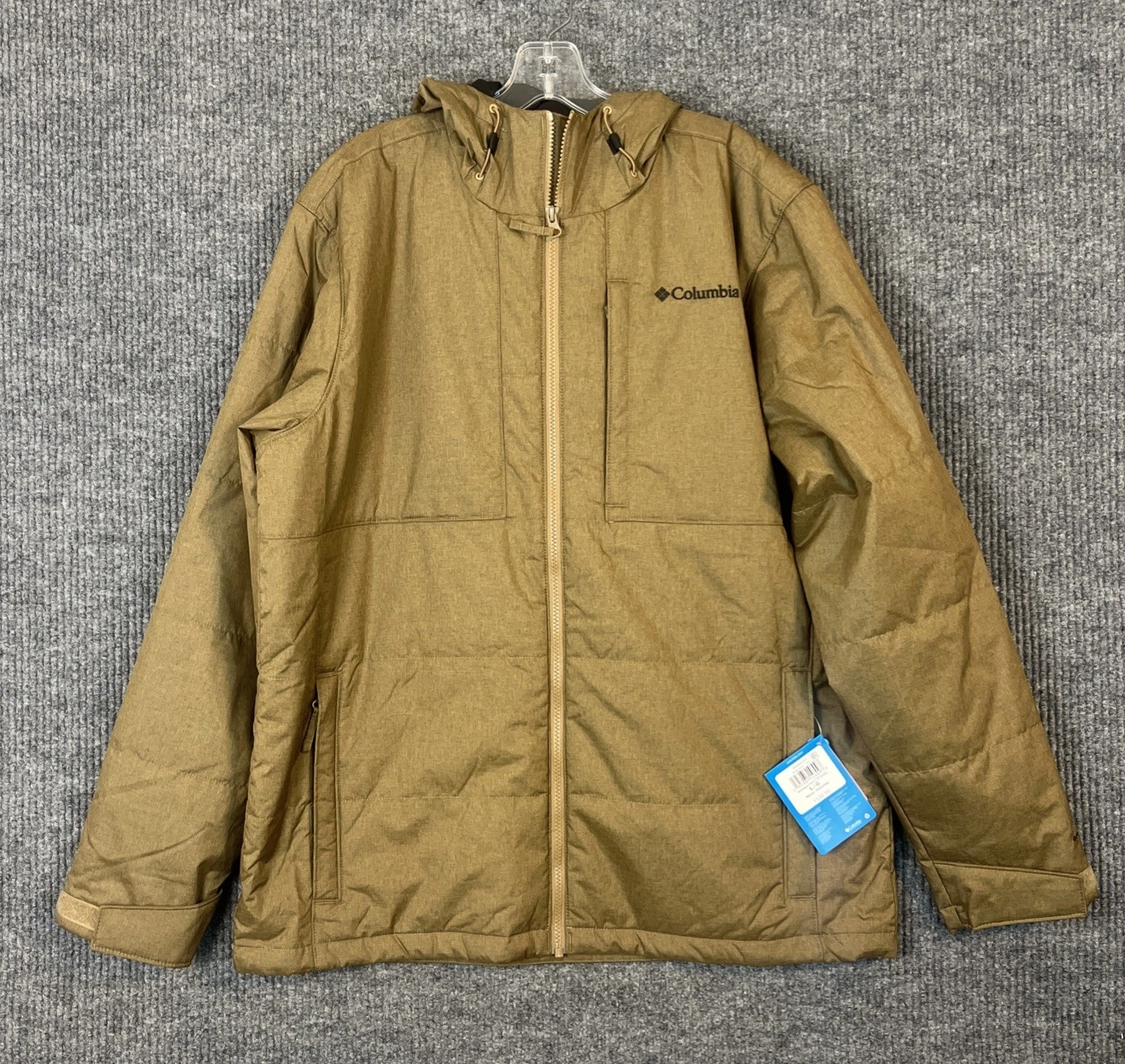 Columbia Mens Montague Falls III Insulated Jacket Size Large Green Omni Heat