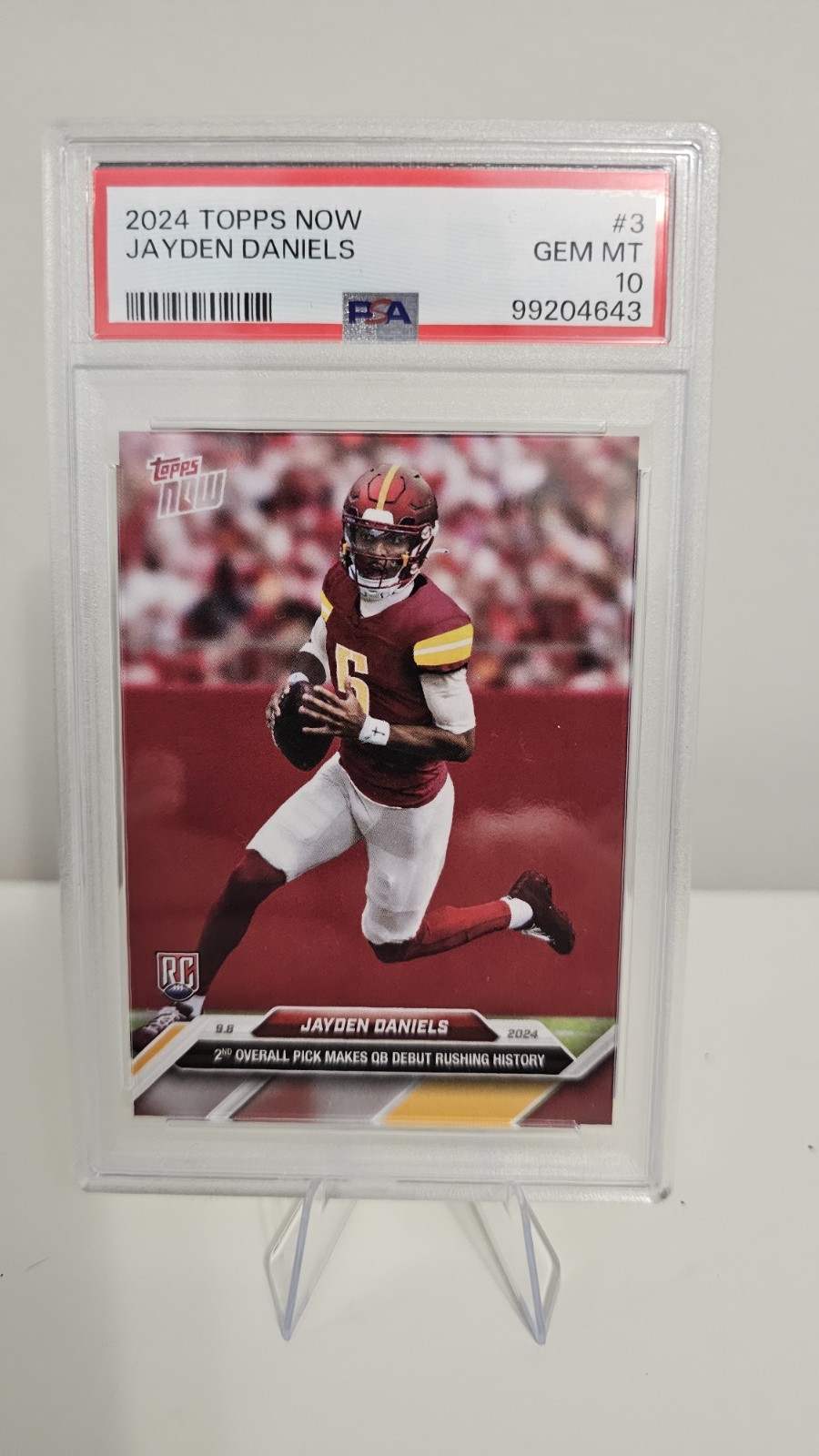 Jayden Daniels Topps Now #3 Base