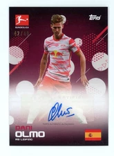 2021-22 Topps Bundesliga International Stars Autographs Red /49 Dani Olmo #NNO