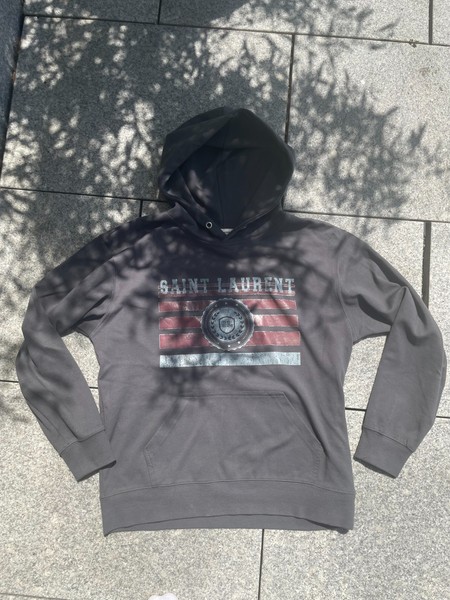 Vintage Saint Laurent Paris hHoodie Size S Good Condition