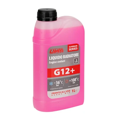 Liquide Antigel G12+ Supérieur Rouge -36°C Radiateur Auto 1 L Prêt à l’Emploi - Photo 1/4