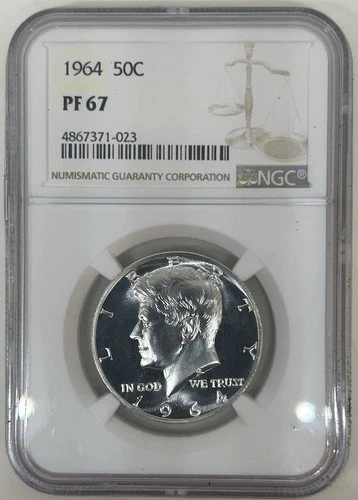 1964 Kennedy Half Dollar Proof NGC PF67