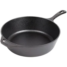 Lodge L10DSK3 12" Pre-Seasoned Cast Iron Deep Skillet