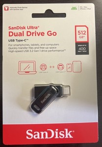 SanDisk 512GB Ultra Dual Drive Go USB Type-C Flash Drive - SDDDC3-512G-A46