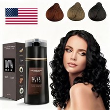 Nova Hair Dye Shampoo, Hair Instant Dye Shampoo,Hair Color Shampoo for Hair    