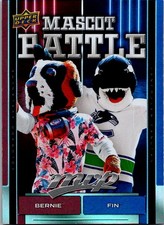 2025-26 Upper Deck MVP Bernie the St. Bernard / Fin The Whale Mascot Battle