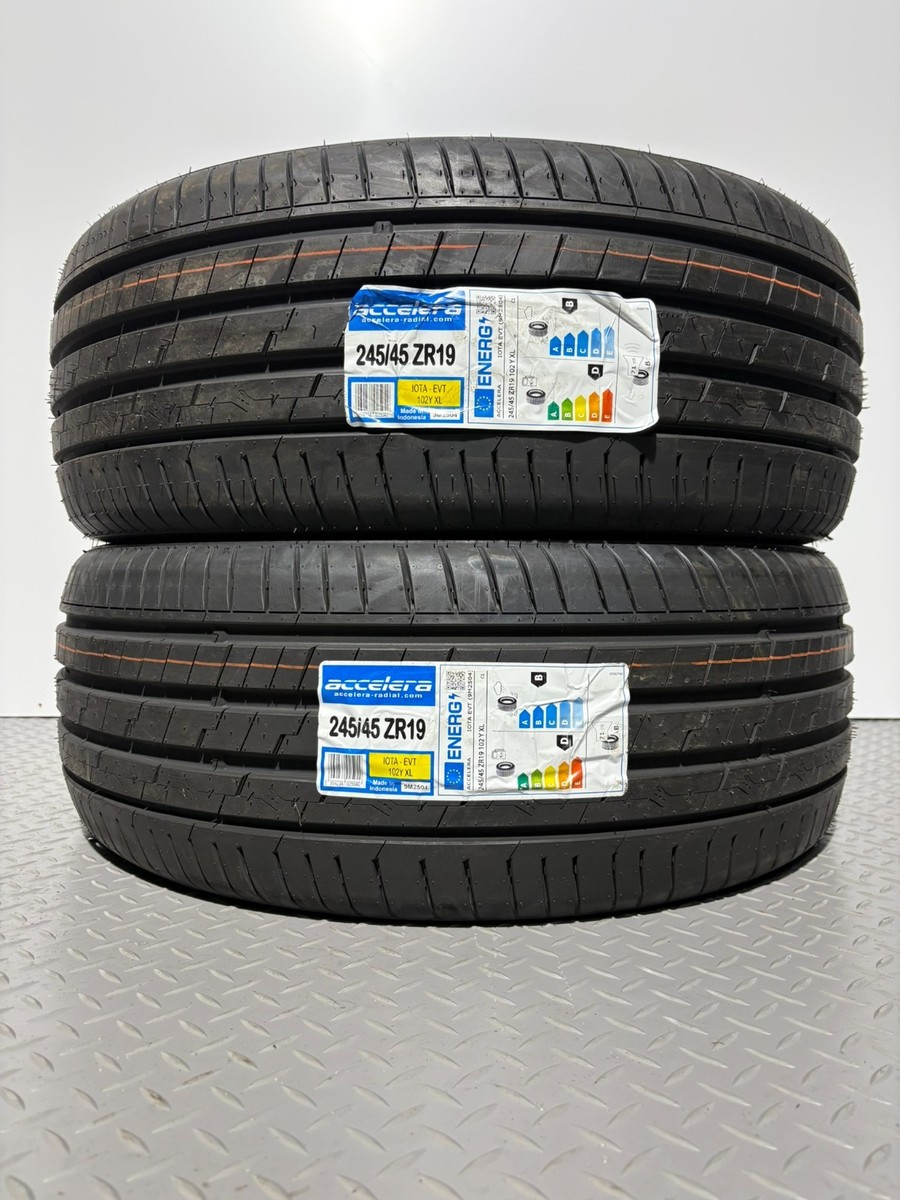2 x 245/45ZR19 102Y XL ACCELERA TYRES 245 45 19 EXTRA LOAD 245