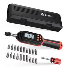 VANPO Torque Screwdriver Digital 2.66-53.1 in-lbs/0.3-6 Nm, Adjustable Screwd...